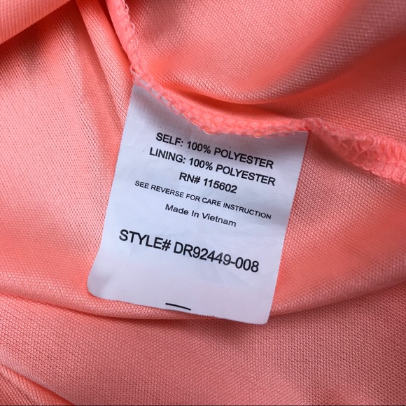 LUSH Neon Orange Mini Casual Dress Size Medium - Picture 5 of 7